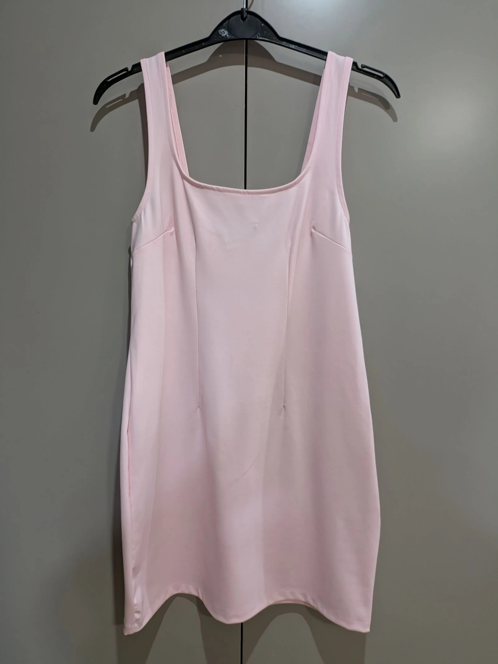 Vestido mini ajustado de tirantes en rosa pastel, estilo años 90 talla XL de Pull&Bear – photo 4